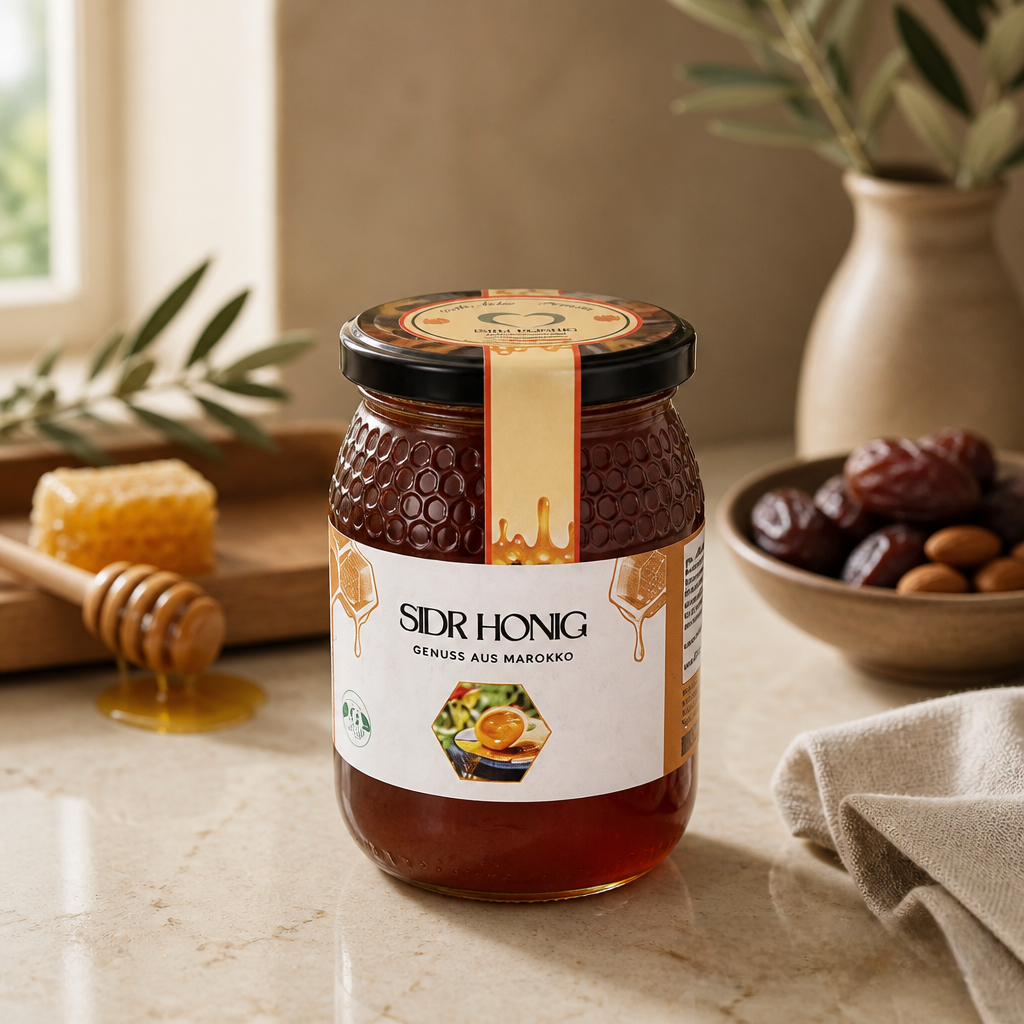 🍯 Sidr-Honig aus Marokko – 100 % naturbelassen & roh (500g)