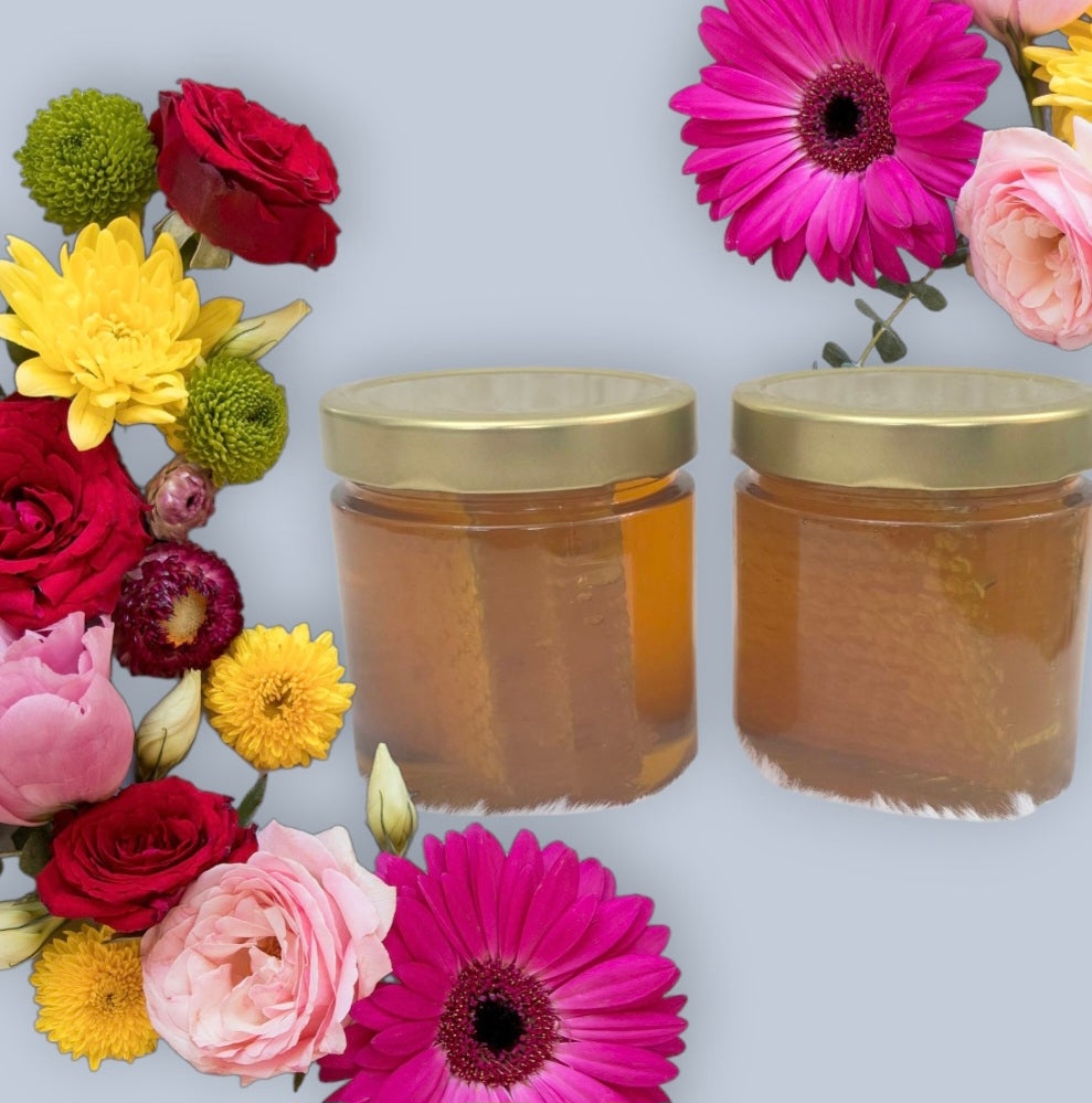 Sommerblüte honig mit Waben naturbelassen 500g Chargenr.20254101