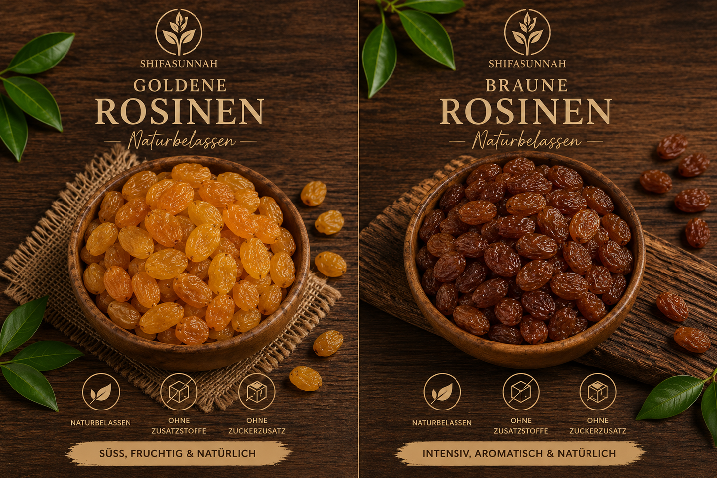 🍇 Rosinen Braun  & Gold – 100 % naturbelassen je 200g