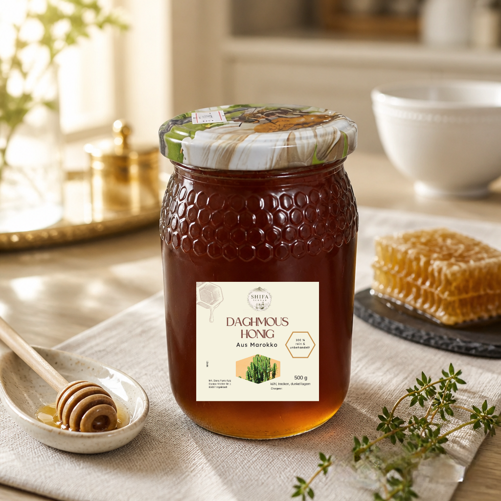Daghmous-Honig aus Marokko – Naturbelassene Honigspezialität
500g